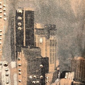 Blue graphic T-shirt